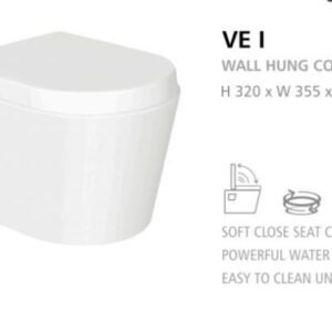 COMMODE WALL HUNG VOGUE VE1