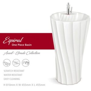 WASH BASIN ONE PIECE VOGUE ESPIRAL