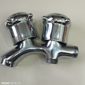 DOUBLE BIB COCK BRASS
