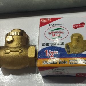 NO RETURN VALVE 1/2 SIKANDER