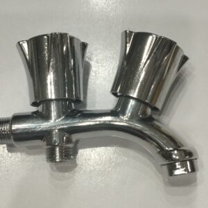DOUBLE BIBCOCK CP PVC AGS