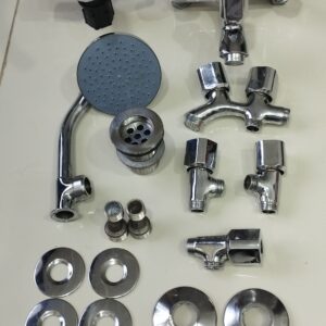 BATH SET BRASS HEAD