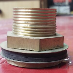TANKI BUSH/CHECK NUT 1''X1-1/4 BRASS HEAVY YOUSAF