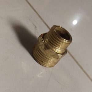 BN/NIPPLE REDUCED 1/2X3/4 GOLDEN