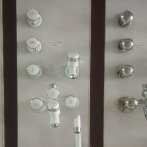BATH SET PVC HEAD WHITE BRASS/BS COLOR PVC HEAD