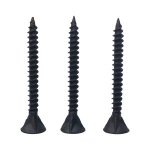 PEACH/DRYWALL SCREWS 1-1/2X8* BLACK GYPSUM 1DOZEN