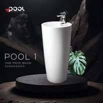 BASIN ONE PIECE POOL 1 POOL CERAMICS
