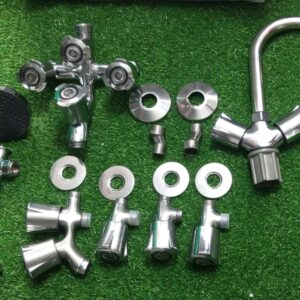 BATH SET CP PVC HEAD BRASS