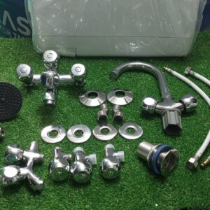 BATH SET DABA HEAD BRASS