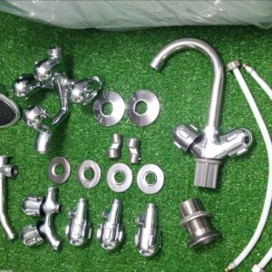 BATH SET BRASS HEAD