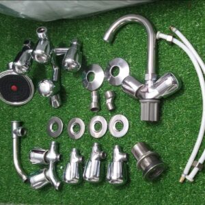 BATH SET ROZI HEAD BRASS