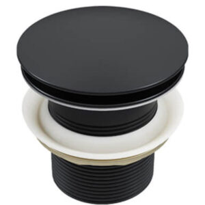 PUSH WASTE 4'' CHINA BLACK