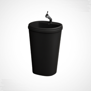 ONE PIECE BASIN DELL 1 BLACK/ WASH BASIN